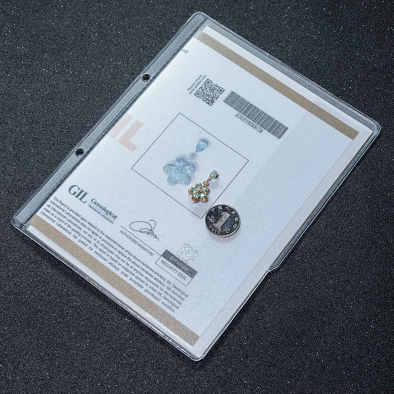 18K天然巴西蓝绿帕拉伊巴碧玺吊坠-红掌柜