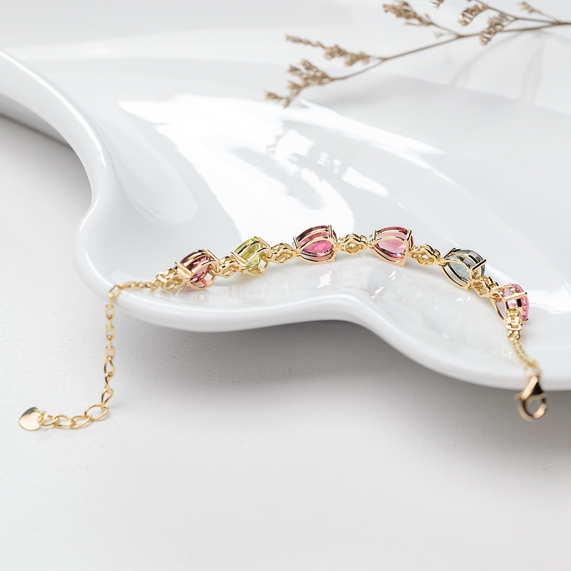 巴西碧玺手链-红掌柜