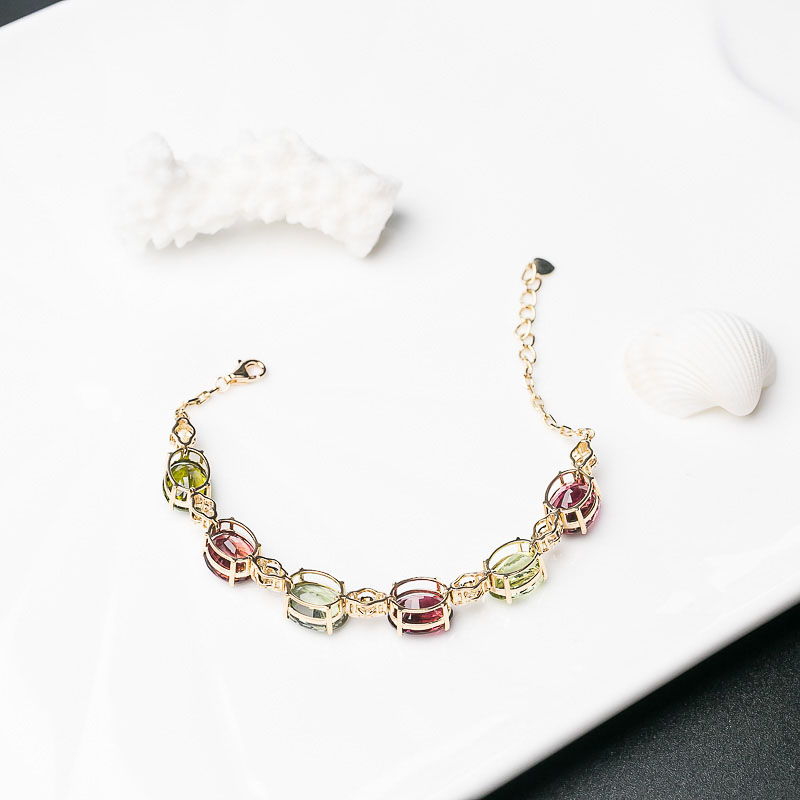 巴西碧玺手链-红掌柜