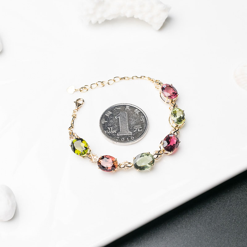 18K碧玺手链-红掌柜