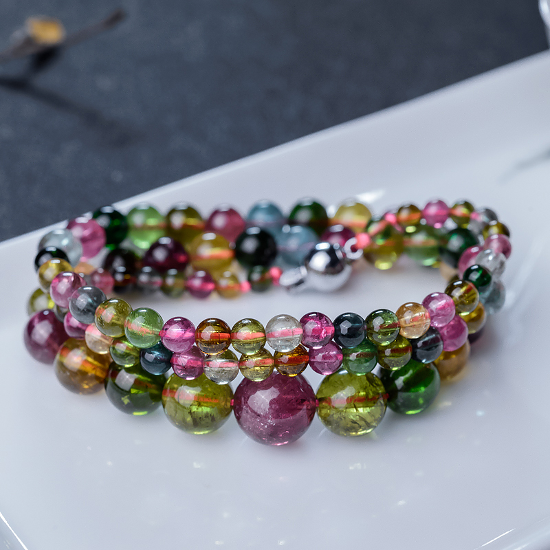 巴西碧玺塔链-红掌柜