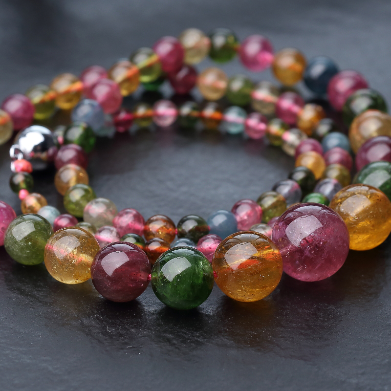 巴西碧玺塔链-红掌柜