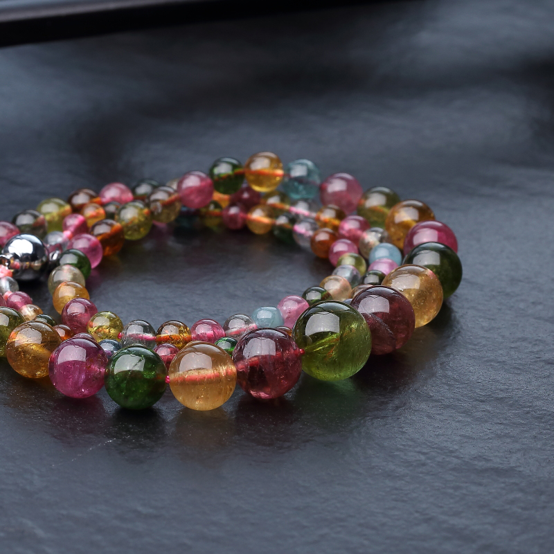 巴西碧玺塔链-红掌柜