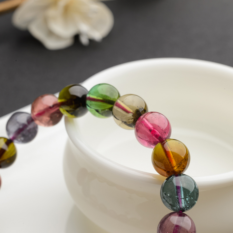 巴西碧玺手串-红掌柜