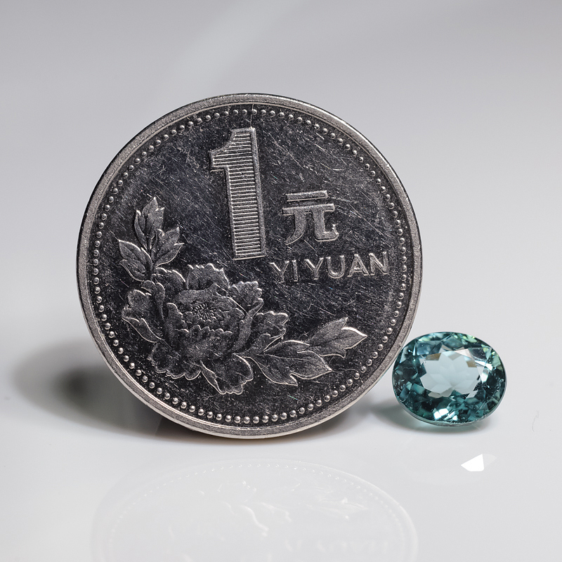 巴西碧玺戒面-红掌柜
