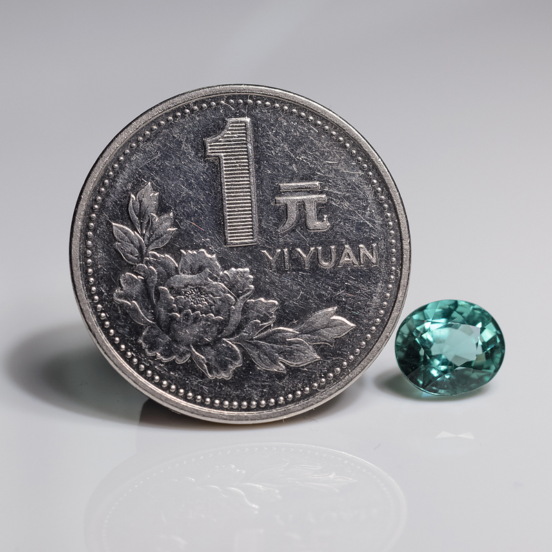 巴西碧玺戒面-红掌柜