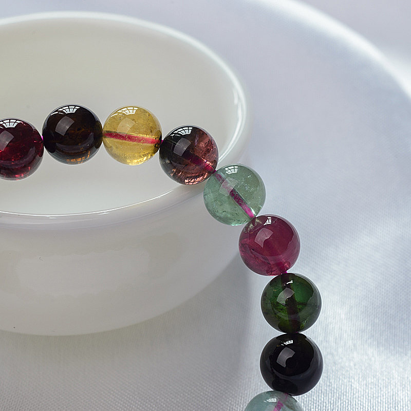 天然碧玺手串-红掌柜