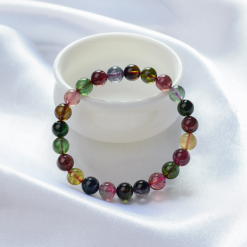 7.5mm巴西碧玺手串-红掌柜