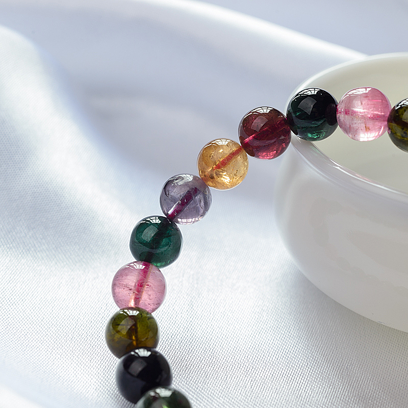 8.5mm碧玺手串-红掌柜