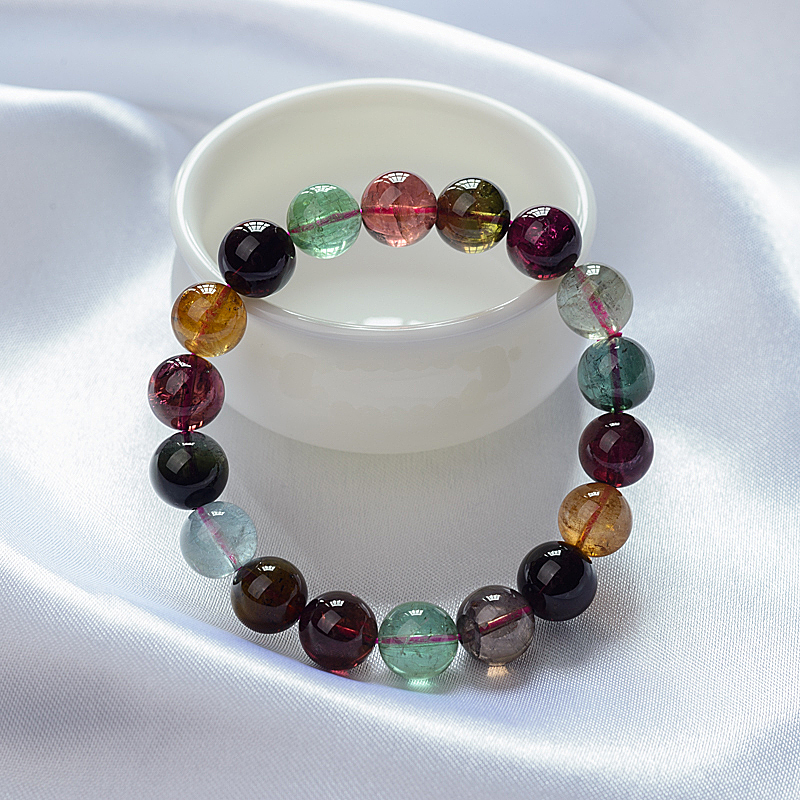 11mm巴西碧玺手串-红掌柜