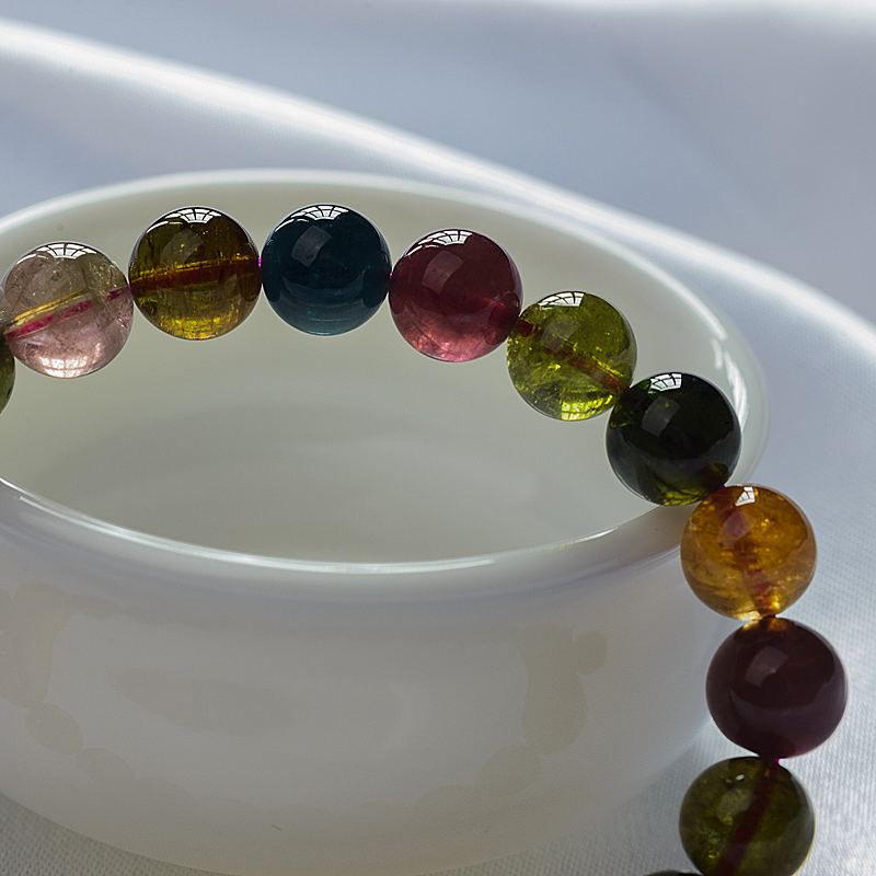 天然碧玺手串-红掌柜