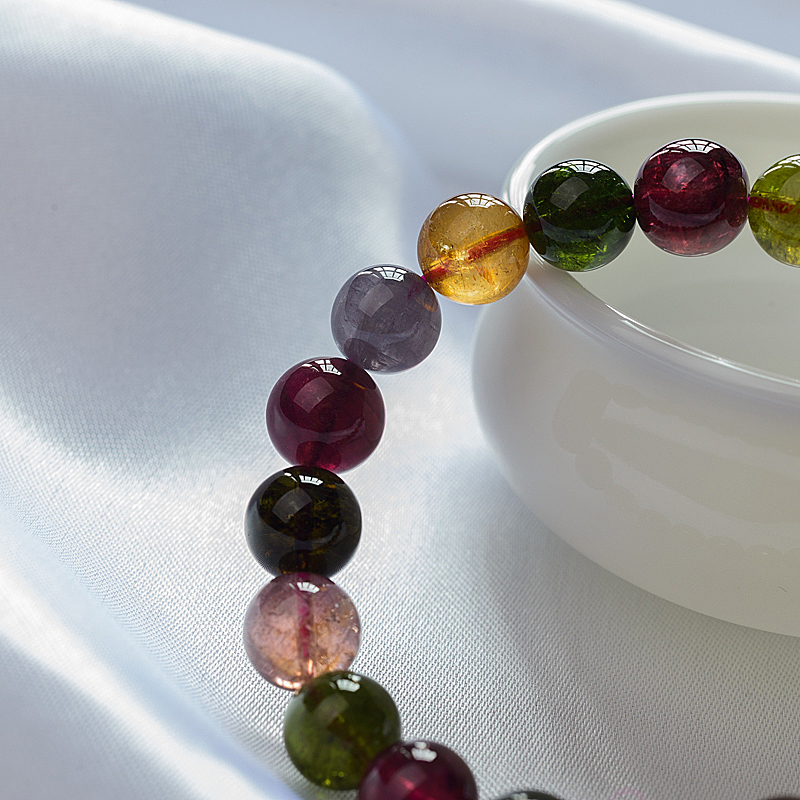 10mm碧玺手串-红掌柜