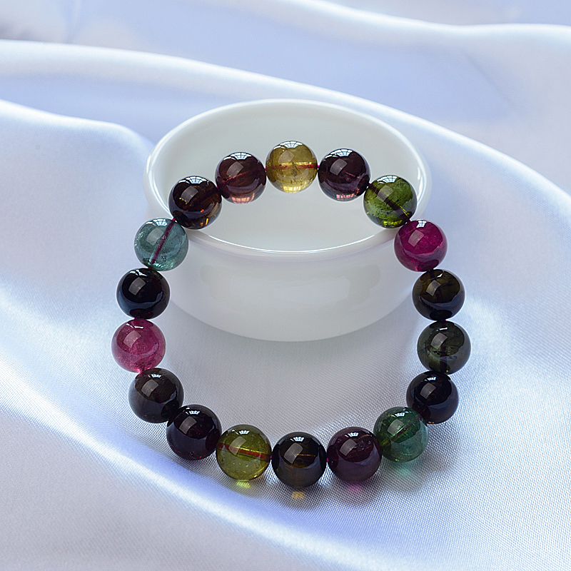 11.5mm巴西碧玺手串-红掌柜