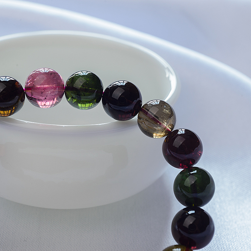 天然碧玺手串-红掌柜