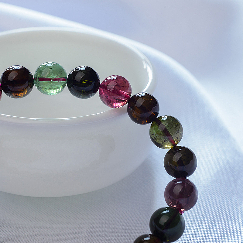 天然碧玺手串-红掌柜