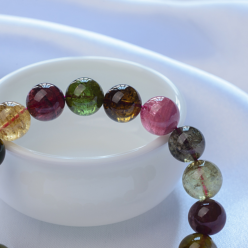 天然碧玺手串-红掌柜