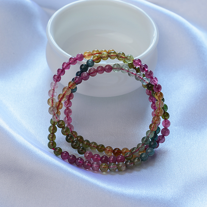 4.5mm巴西碧玺手串-红掌柜