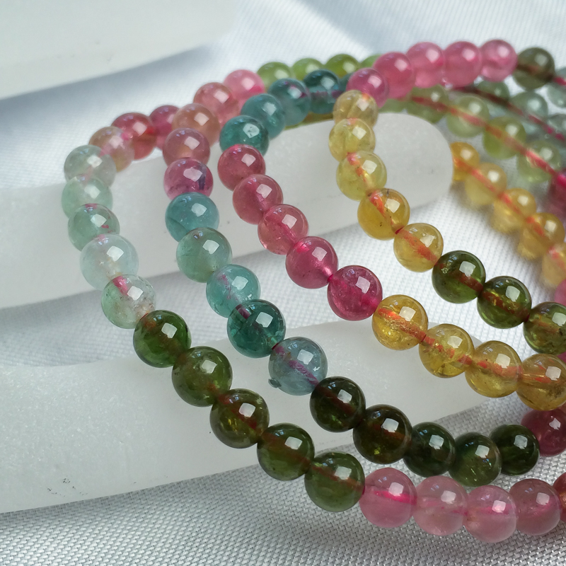 天然碧玺手串-红掌柜