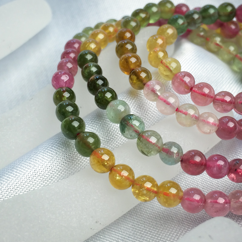 天然碧玺手串-红掌柜