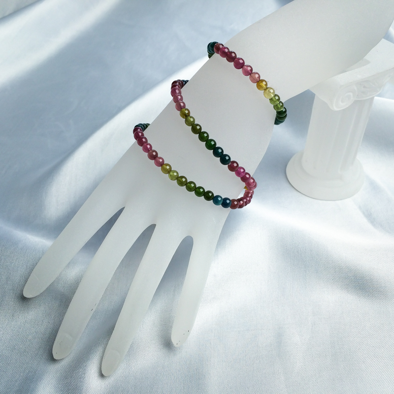 巴西天然碧玺手串-红掌柜