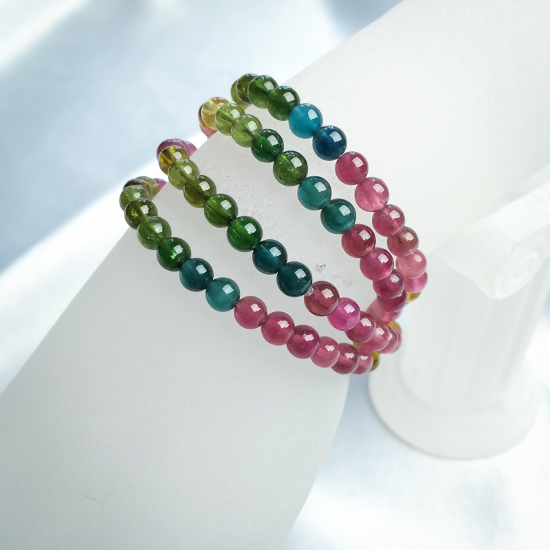 5mm巴西碧玺手串-红掌柜