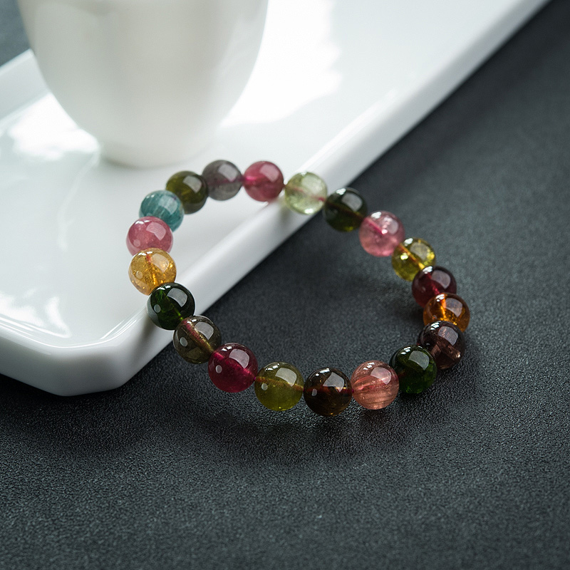 9.5mm碧玺手串-红掌柜