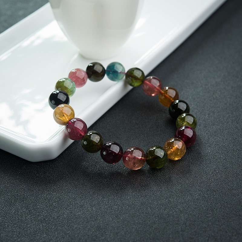 11.5mm碧玺手串-红掌柜