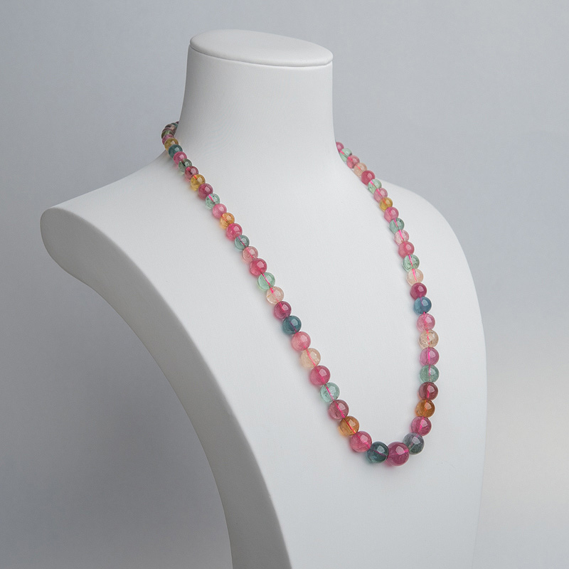 巴西彩虹碧玺塔链-红掌柜