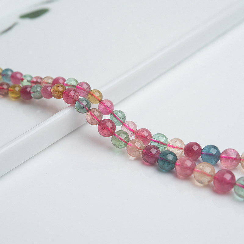 天然彩虹碧玺项链-红掌柜