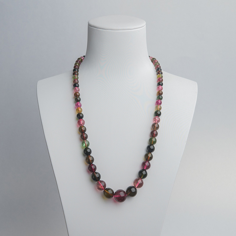 彩虹碧玺塔链-红掌柜