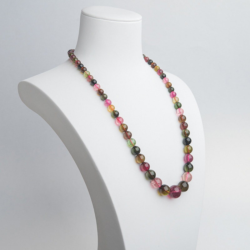 巴西彩虹碧玺塔链-红掌柜