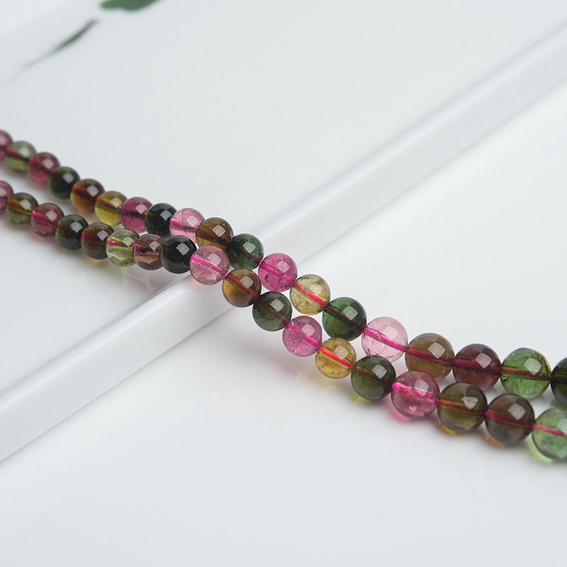 天然彩虹碧玺项链-红掌柜