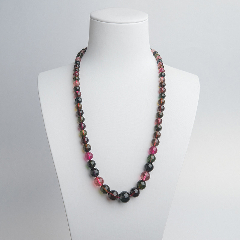 彩虹碧玺塔链-红掌柜