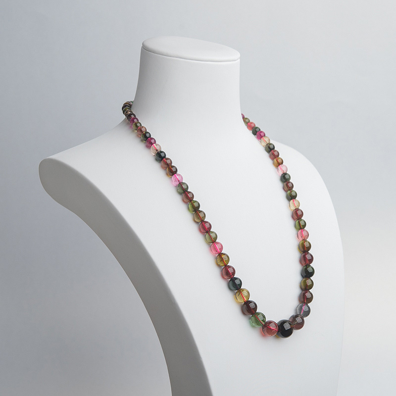 巴西彩虹碧玺塔链-红掌柜