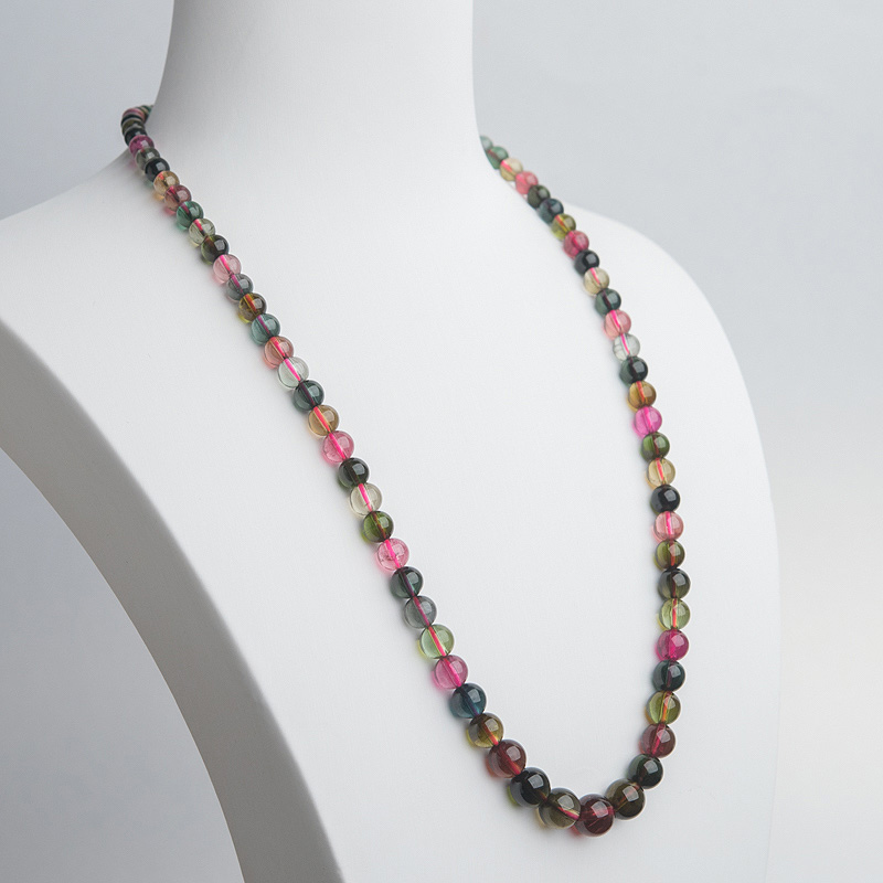 彩虹碧玺项链-红掌柜