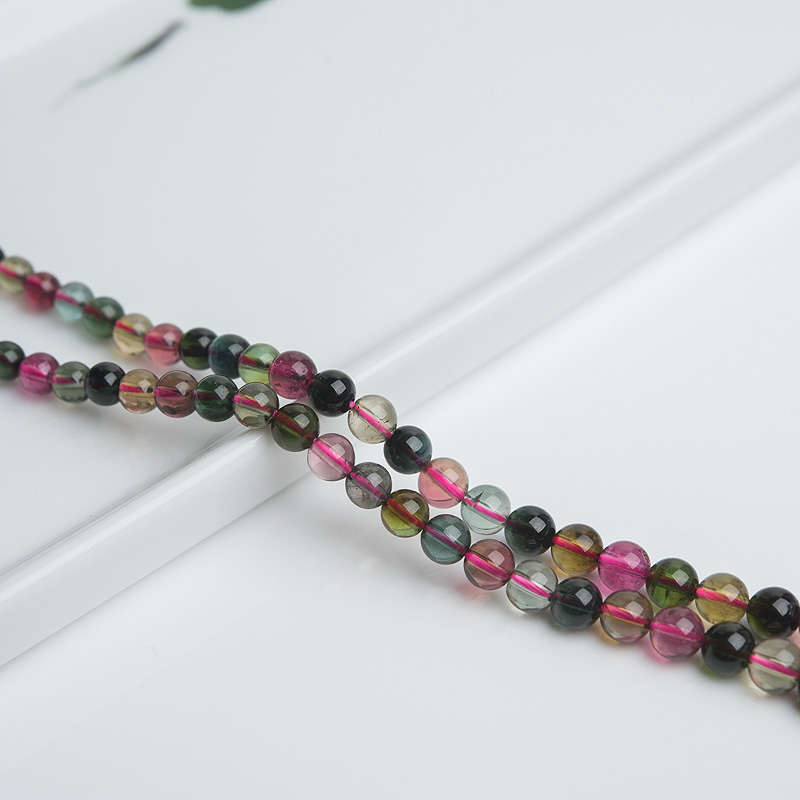 天然彩虹碧玺项链-红掌柜