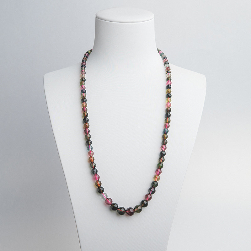 彩虹碧玺塔链-红掌柜