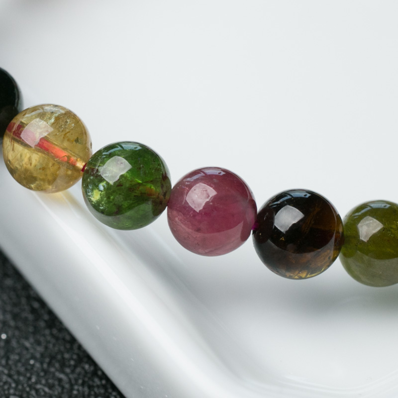 天然碧玺手串-红掌柜