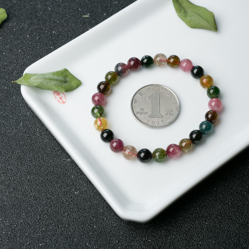 巴西碧玺手串-红掌柜