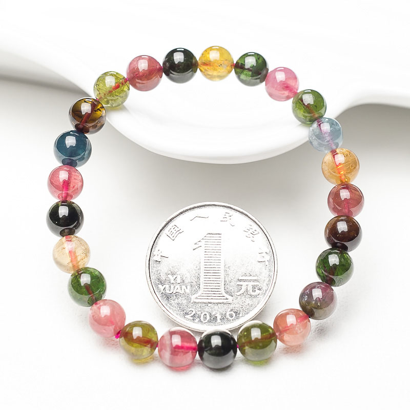 天然碧玺手串-红掌柜