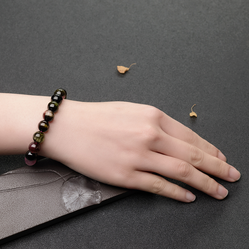 猫眼碧玺手串-红掌柜