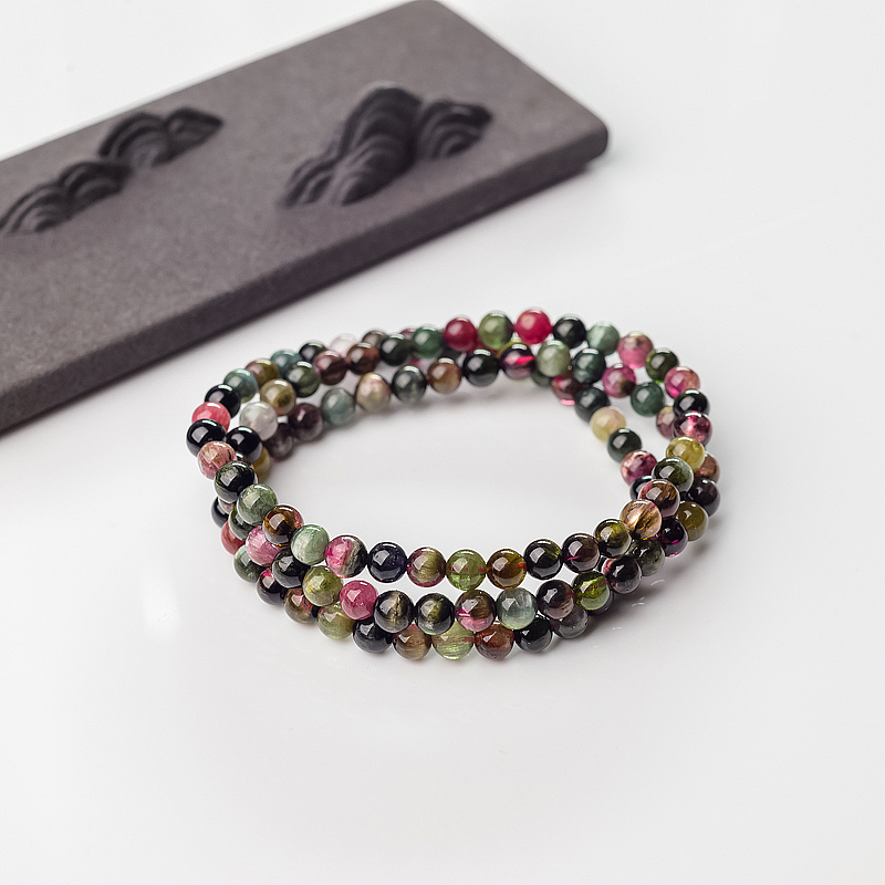 猫眼彩虹碧玺手串-红掌柜