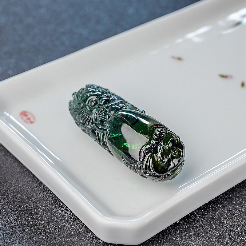巴西双色碧玺-红掌柜