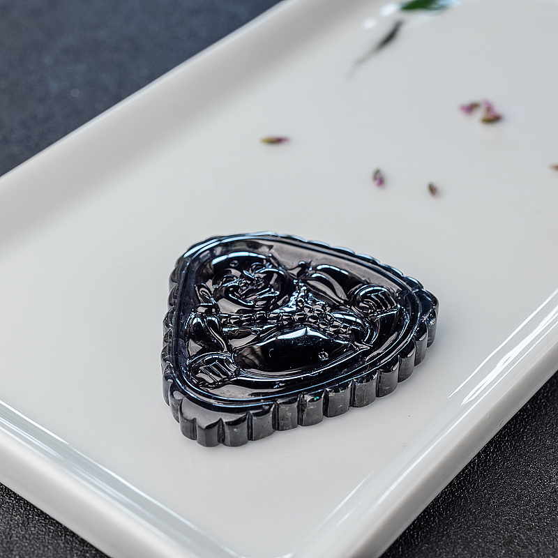 碧玺弥勒佛吊坠-红掌柜