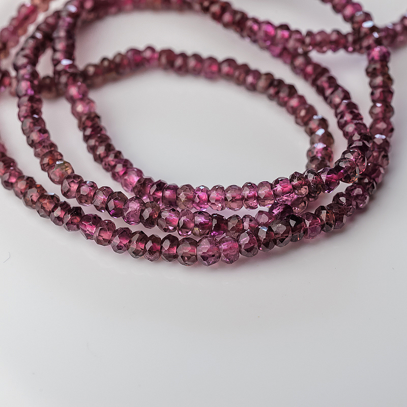 巴西粉色碧玺手串-红掌柜