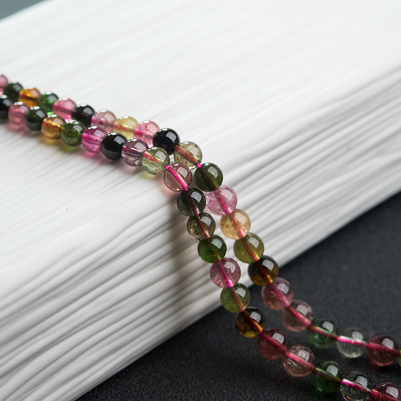 天然彩虹碧玺项链-红掌柜