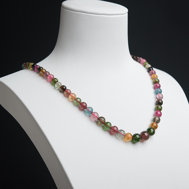 彩虹碧玺项链-红掌柜