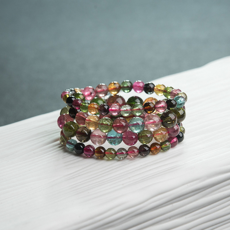 天然彩虹碧玺项链-红掌柜