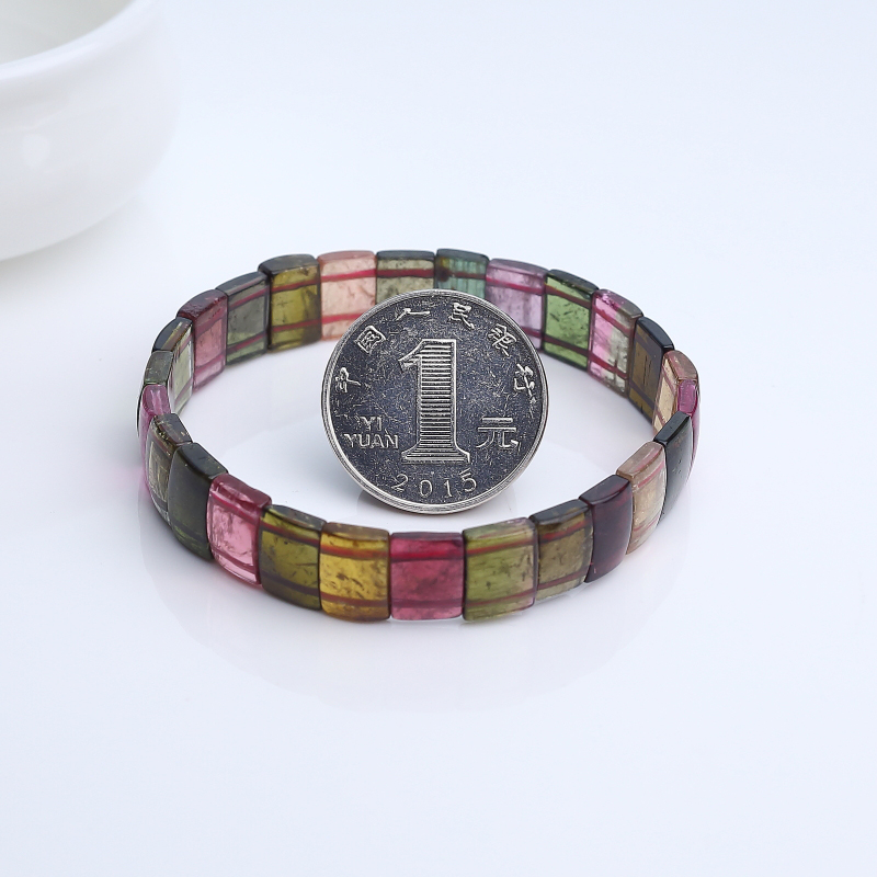 巴西天然碧玺手串-红掌柜