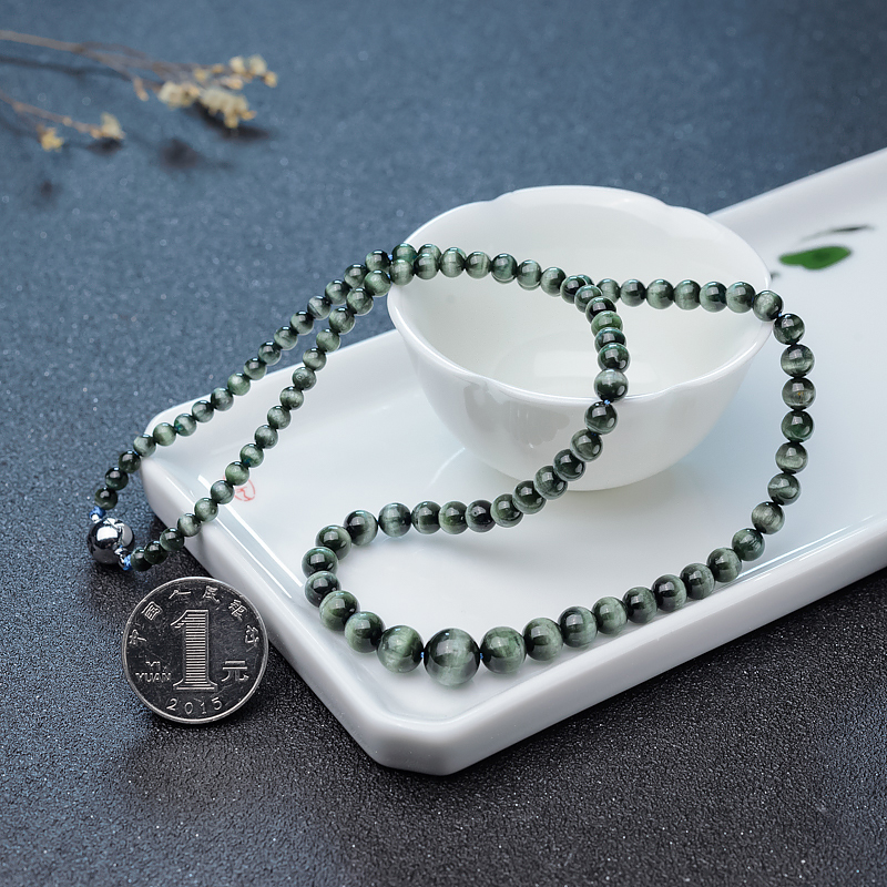 猫眼碧玺塔链-红掌柜